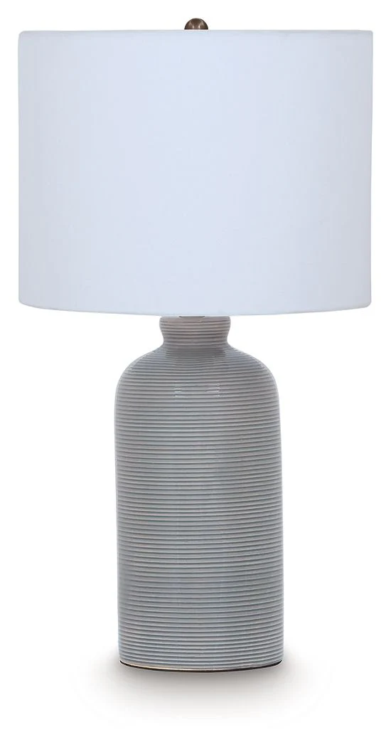 Wimlow – Ceramic Table Lamp – Gray Blue