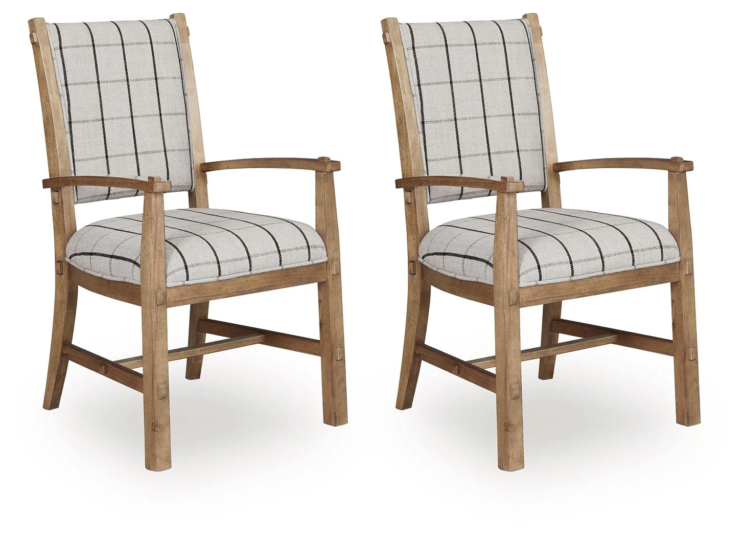 Ridgester - Dining Upholstered Arm Chair (Set of 2) - Light Brown - Image 1