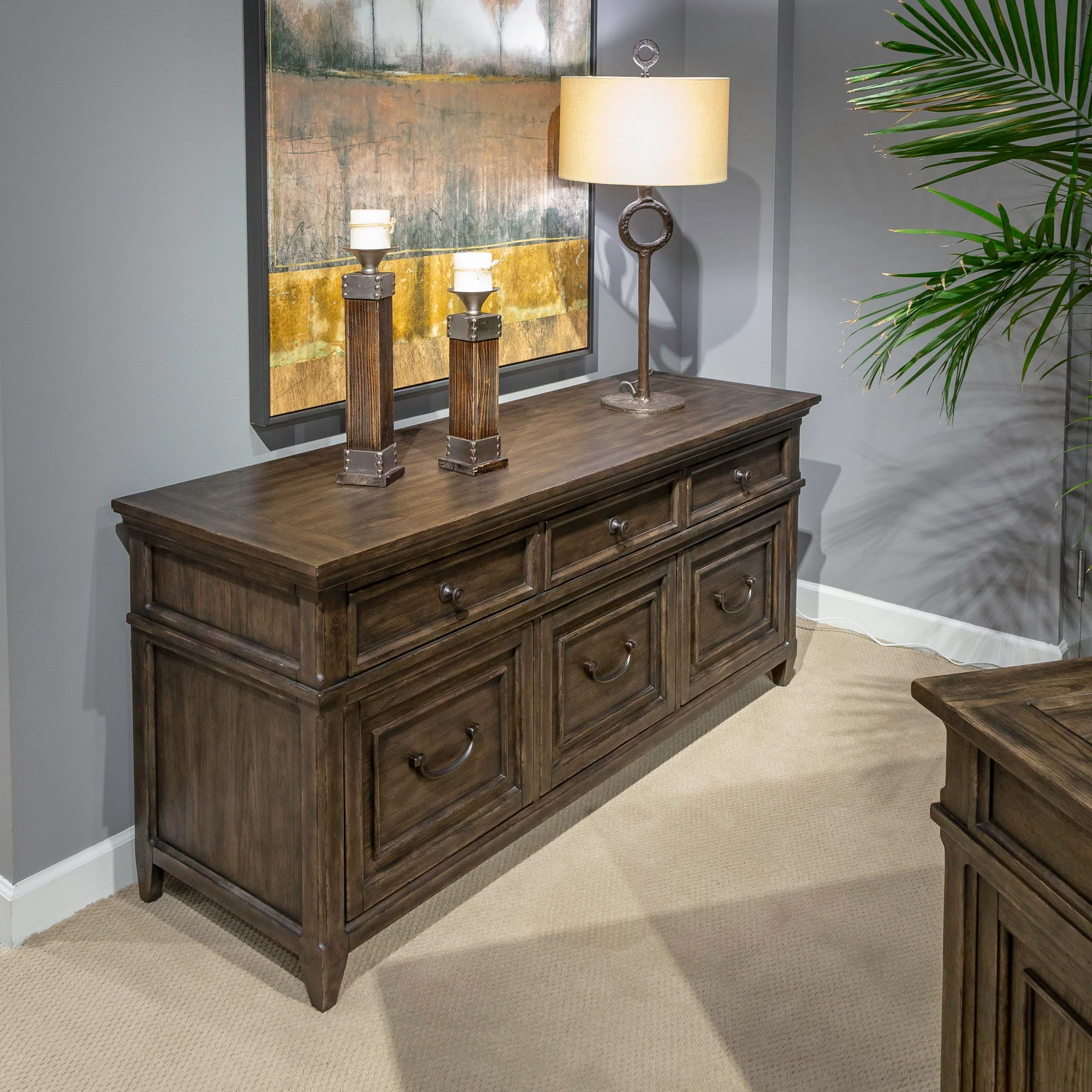 Paradise Valley – Credenza – Saddle Brown