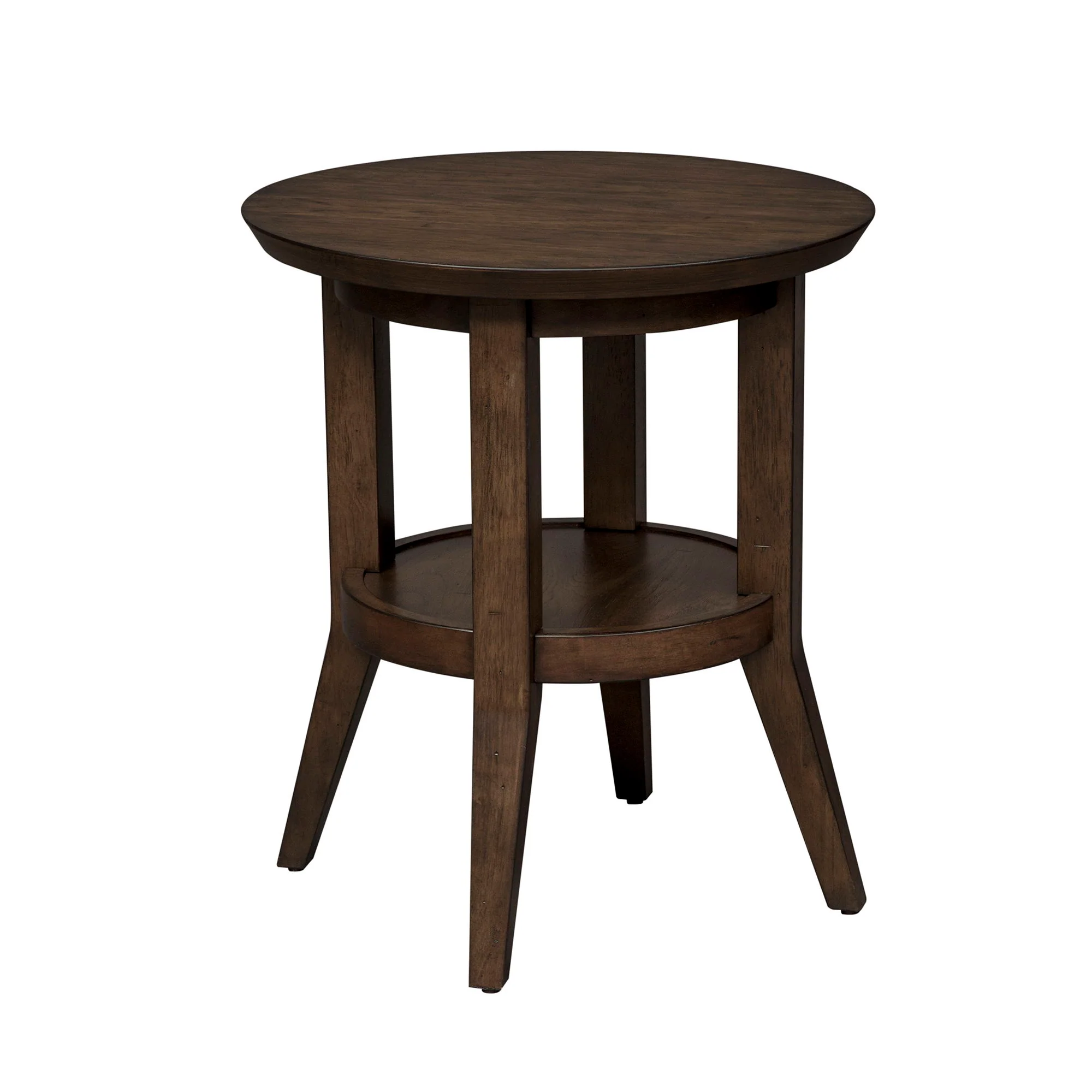 Ventura Blvd – Round End Table – Bronze Spice