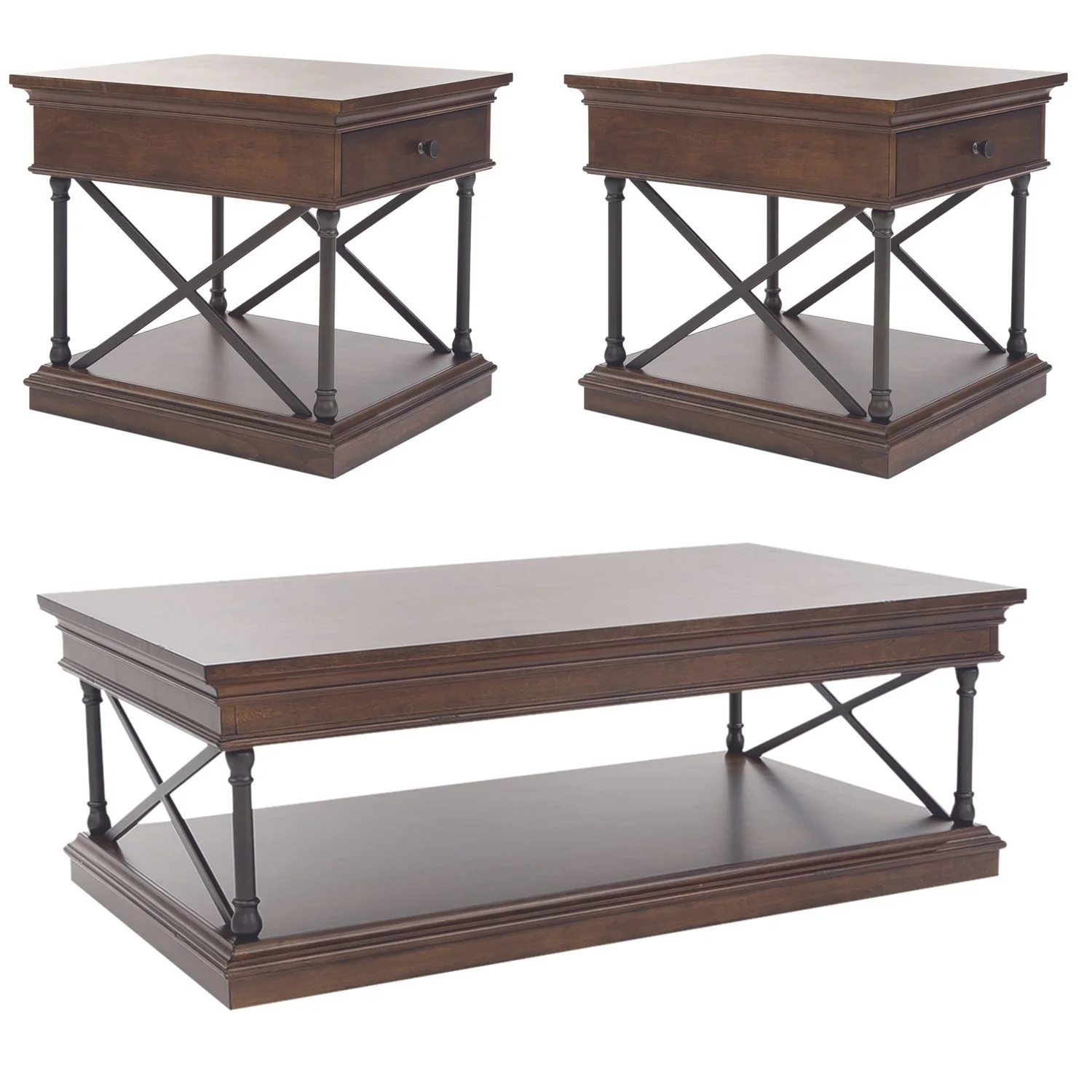Tribeca - 3 Piece Table Set - Cordovian Brown - Image 3