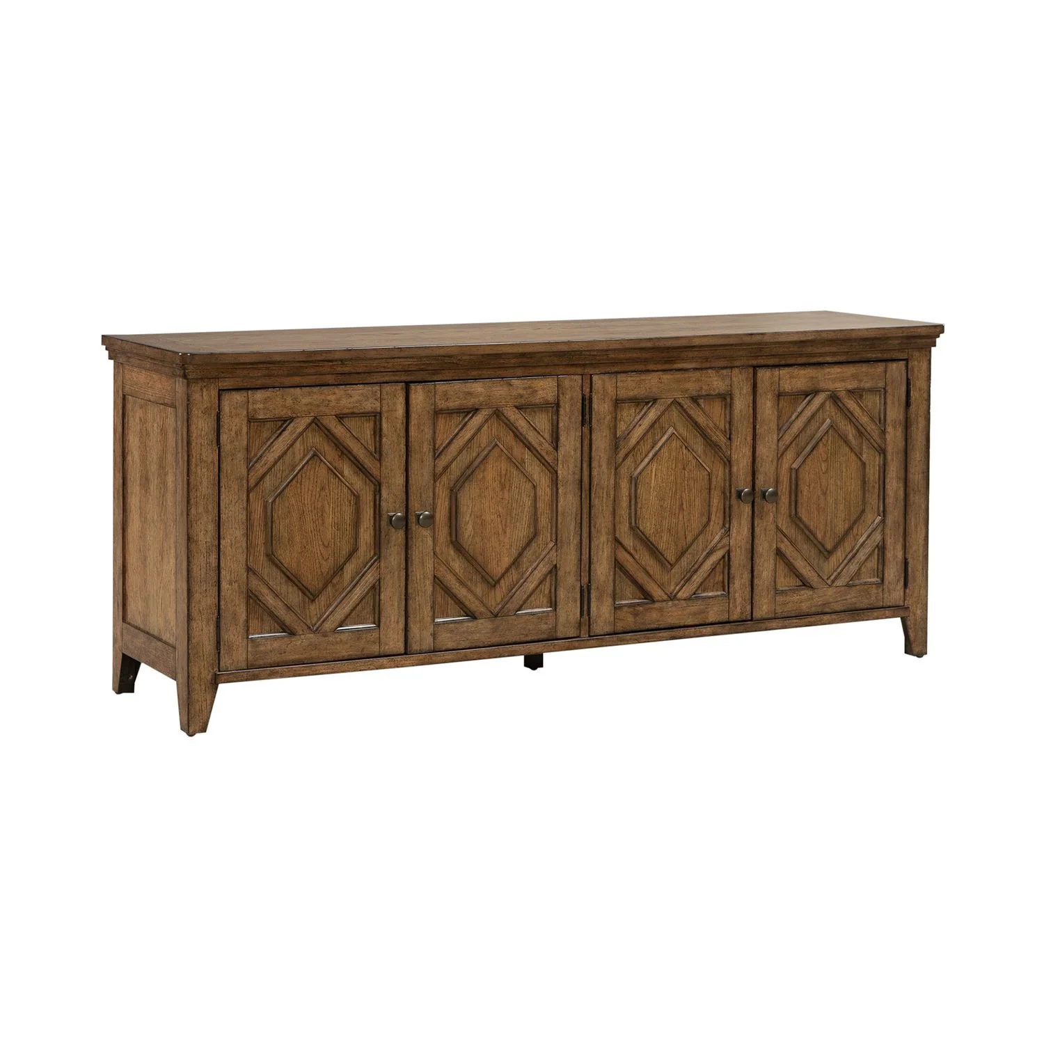 Carolina Park - 78" TV Console - Amber Brown - Image 3