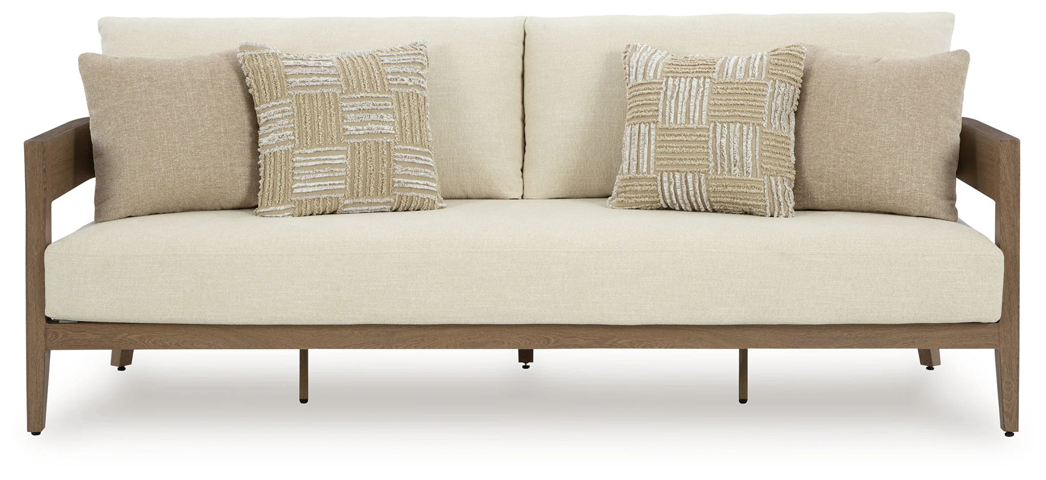 Serene Bay - Sofa With Cushion - Dark Brown / White - Image 3