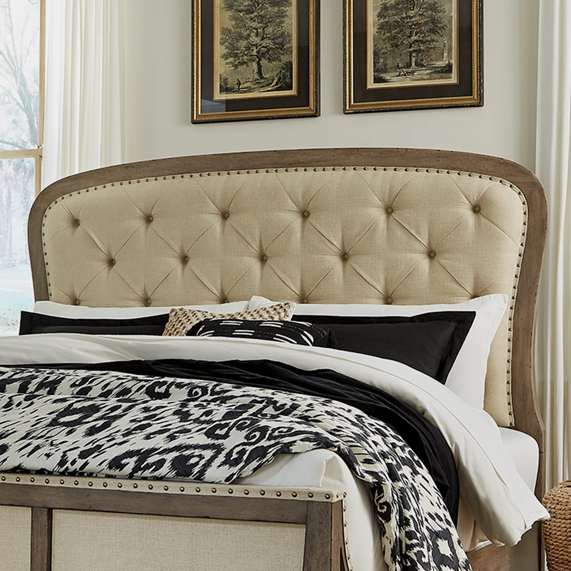 Americana Farmhouse – Tufted Panel Headboard