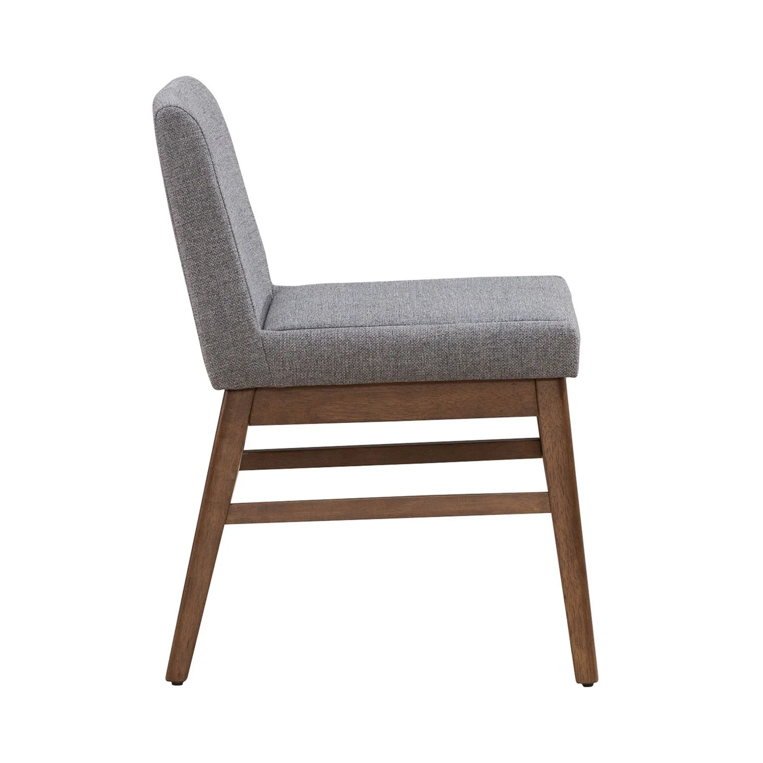 Space Savers - Upholstered Side Chair - Walnut - Image 3