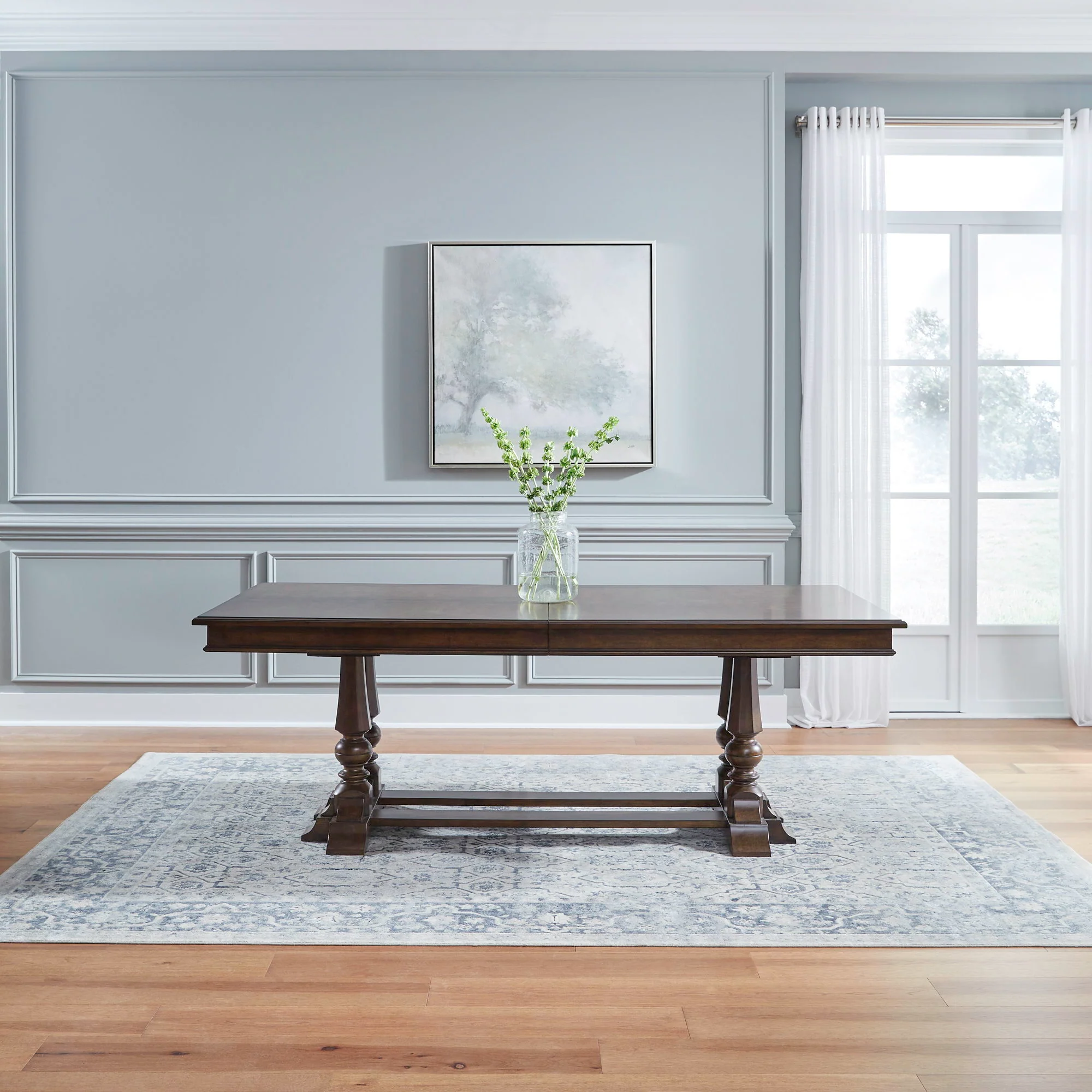 Arden Road - Trestle Table - Satin Cherry - Image 1