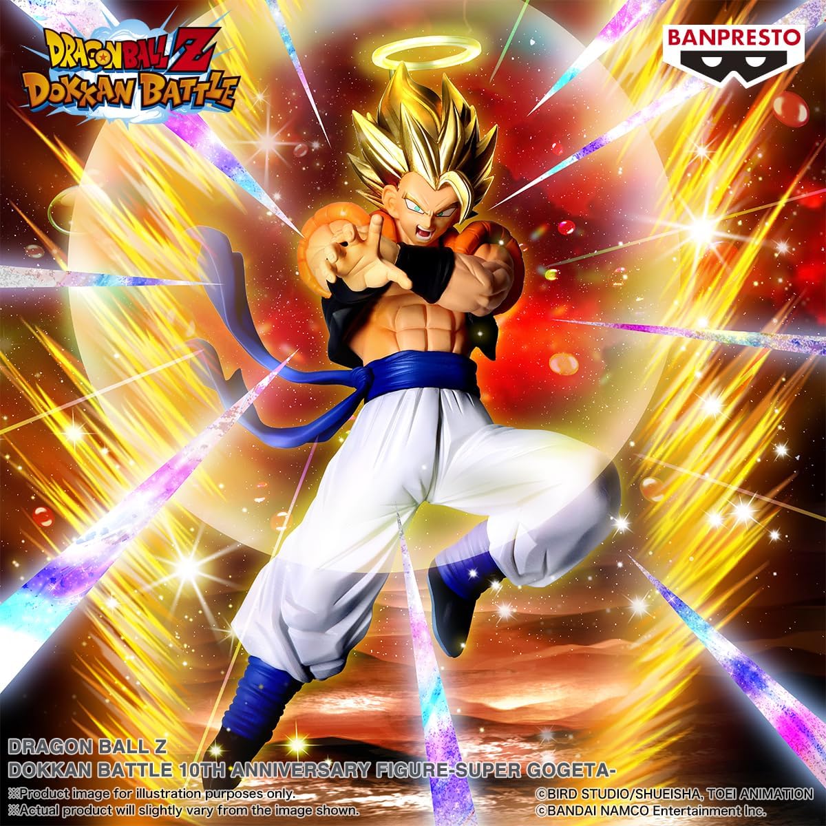 Banpresto - Dragon Ball Z - Super Gogeta Dokkan Battle 10th Anniversary Figure - Image 2