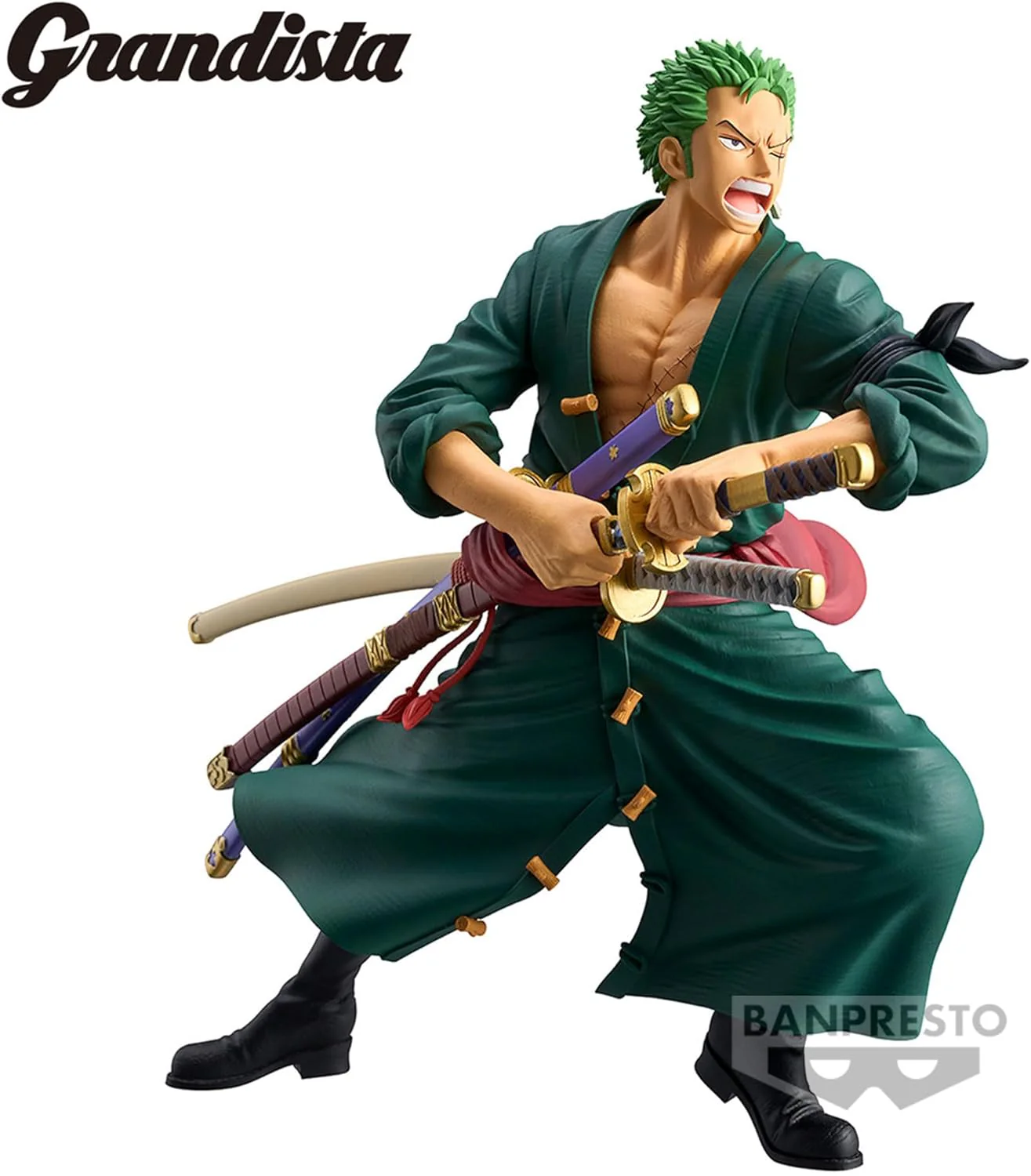 Banpresto One Piece Roronoa Zoro Grandista Bandai Spirits Figure - Image 3