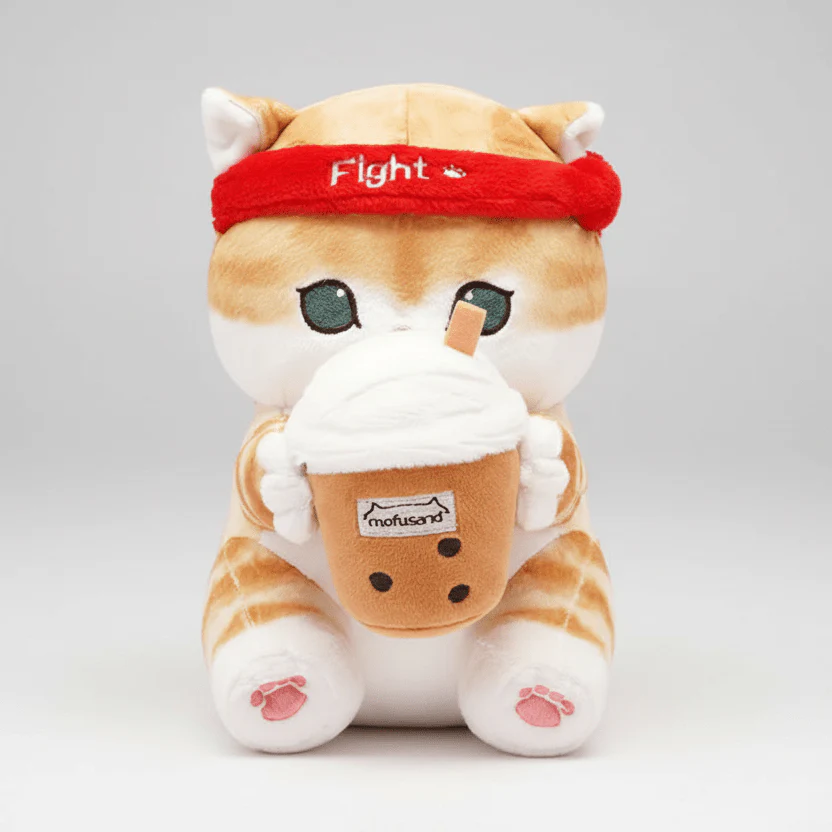 Mofusand Boba Barista Cat Plush 9" - Image 2