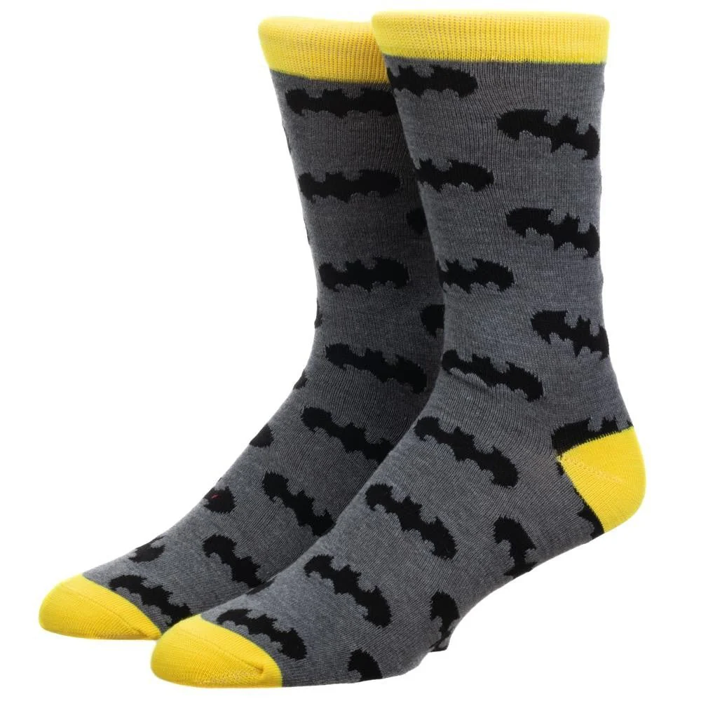 Batman All Cover Logo DC Comics Crew Socks - Image 1