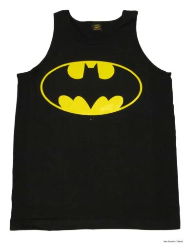 Batman Classic Logo Symbol DC Comics Adult Tank Top - Image 3