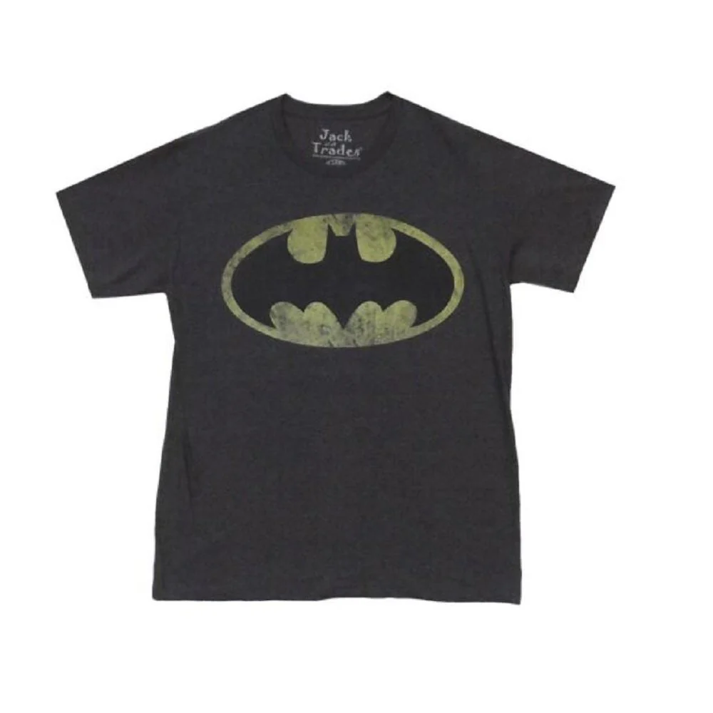 Batman Distressed Logo DC Comics Premium Adult T-Shirt - Image 2