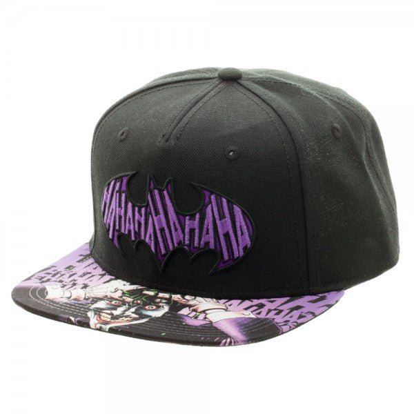 Batman Joker Ha Ha Ha Sublimated Bill Snapback Hat