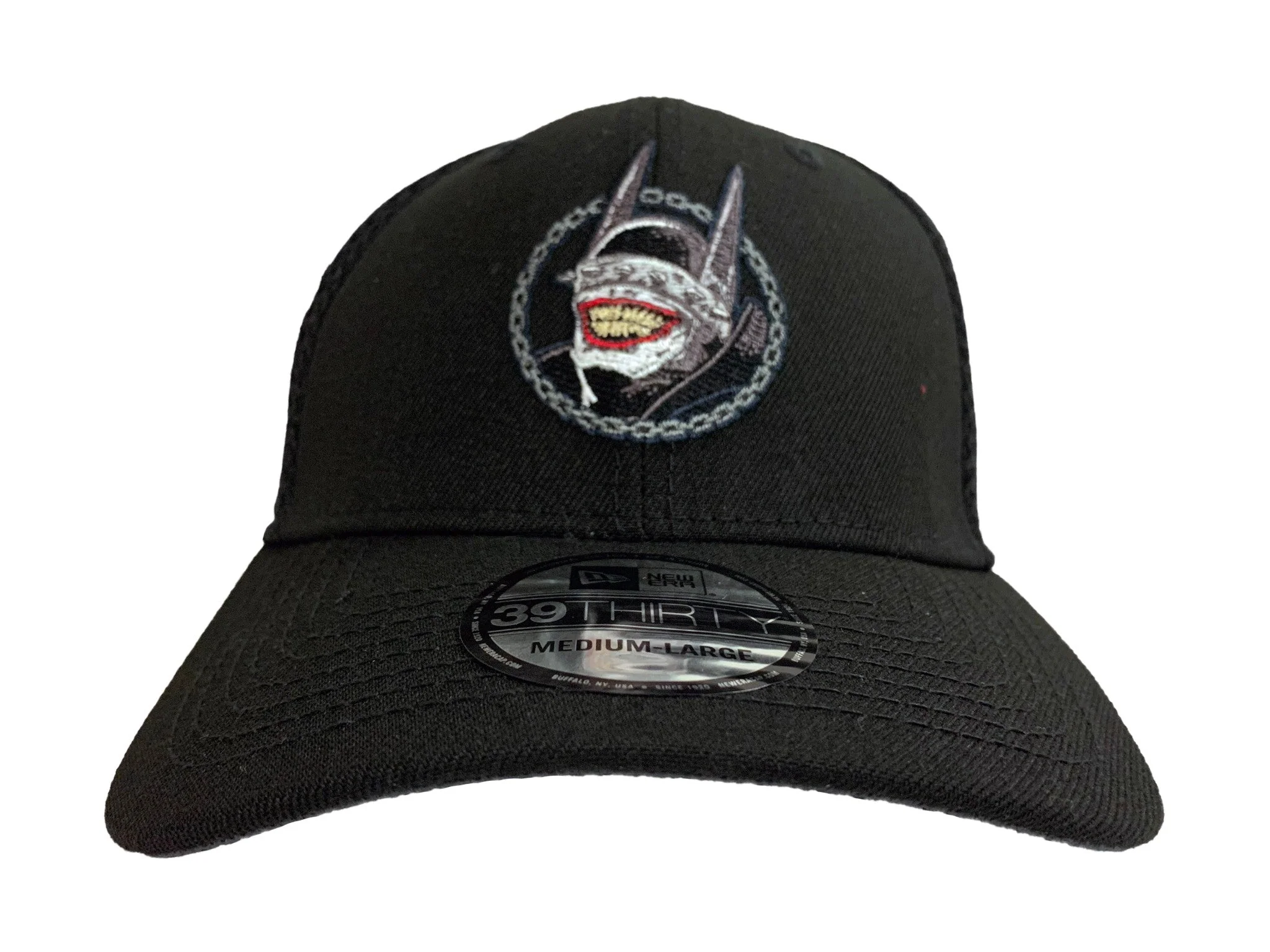 New Era Batman Neo Bat Who Laughs 39Thirty Fitted Hat Cap Medium/Large - Image 1