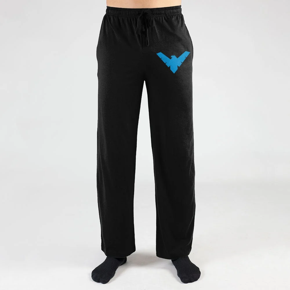 Batman Nightwing Logo DC Comics Pajama Sleep Pants - Image 2