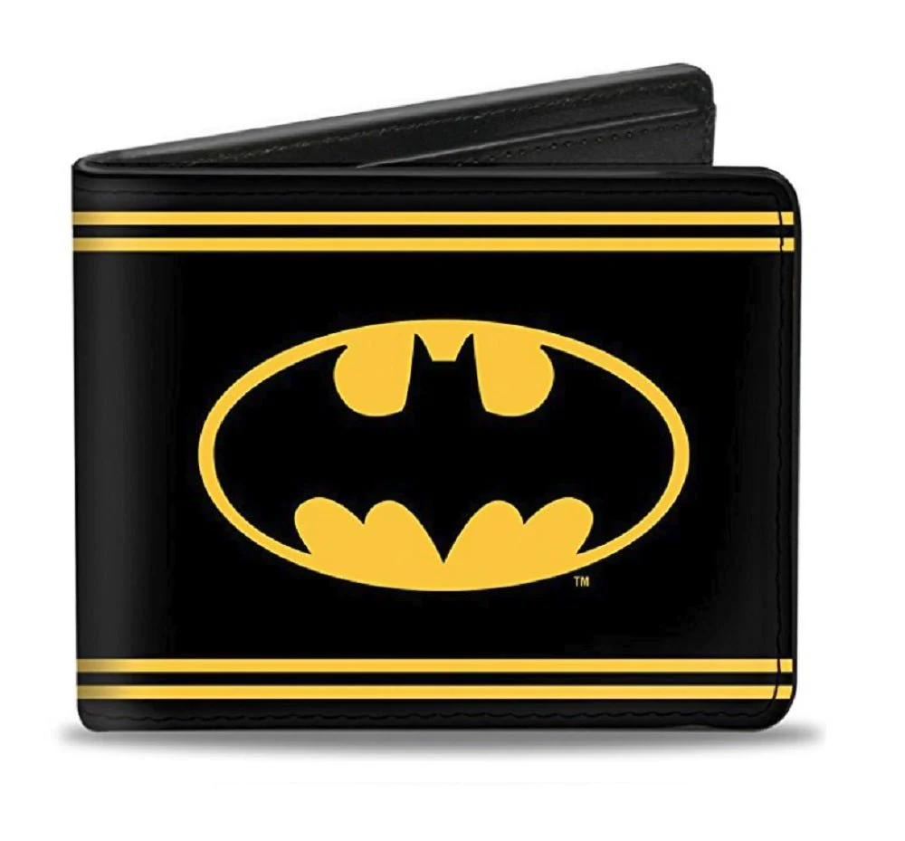 Batman Shield Double Stripe DC Comics Adult Bi-Fold Wallet - Image 2