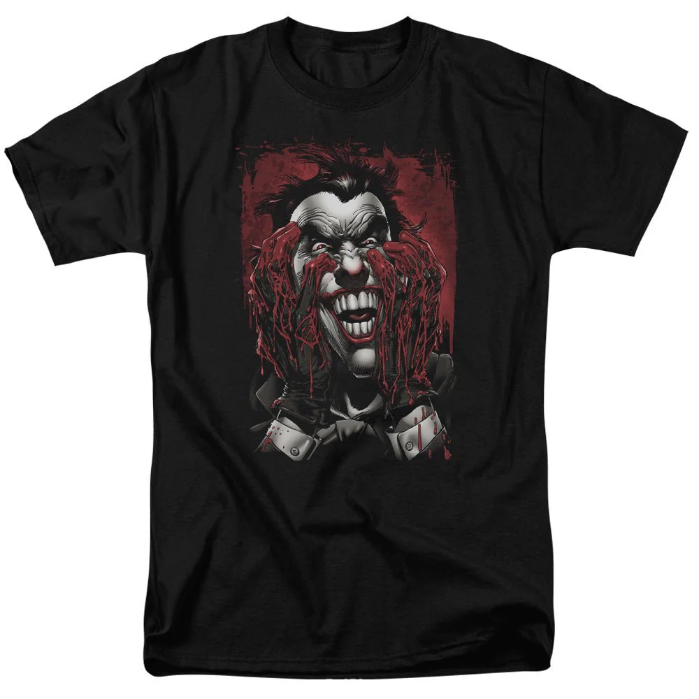 Batman The Joker Crazed Neal Adams DC Comics Adult T-Shirt - Image 1