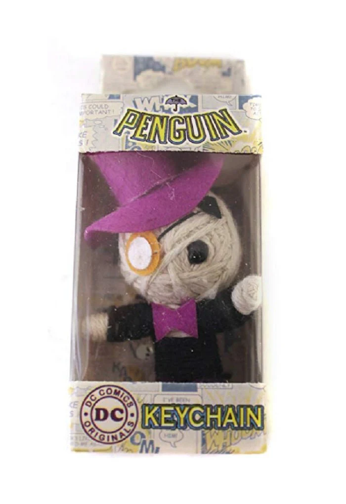 Batman The Penguin String Doll DC Comics Key Chain Keychain - Image 1