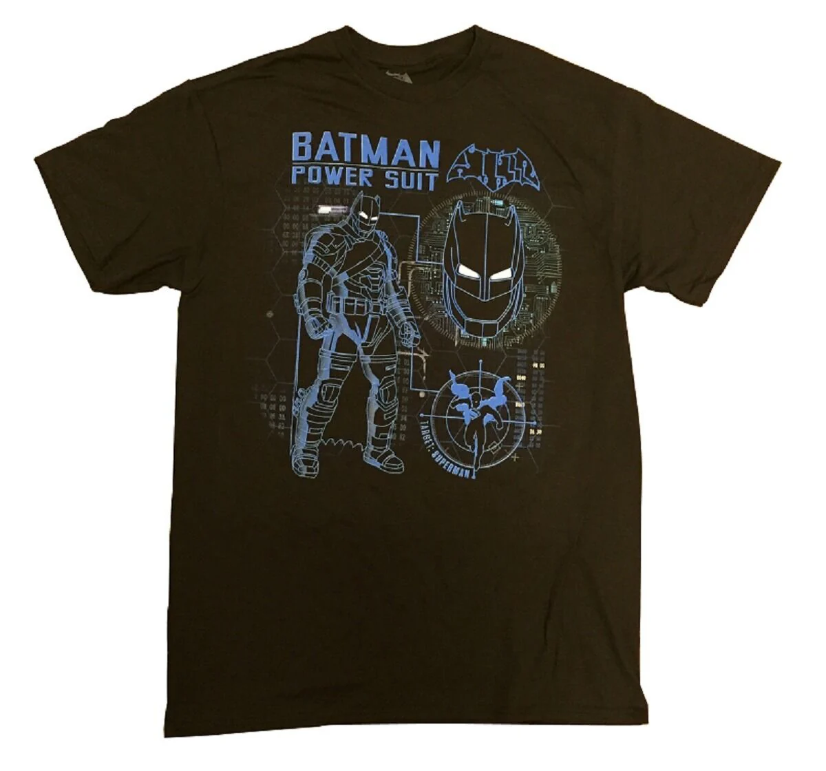 Batman Vs Superman Movie Batman Power Suit Adult T-Shirt - Image 2