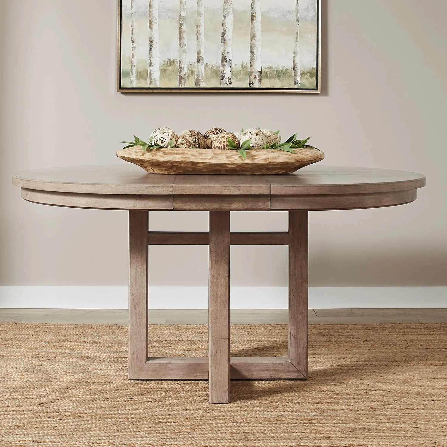 Proximity Place - Pedestal Table - Barley Buff - Image 1