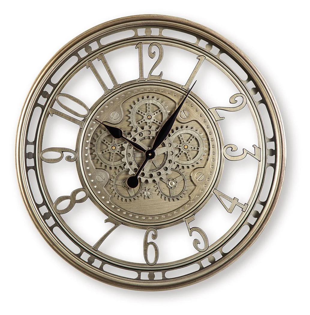 Gilover - Wall Clock - Champagne Finish - Image 1