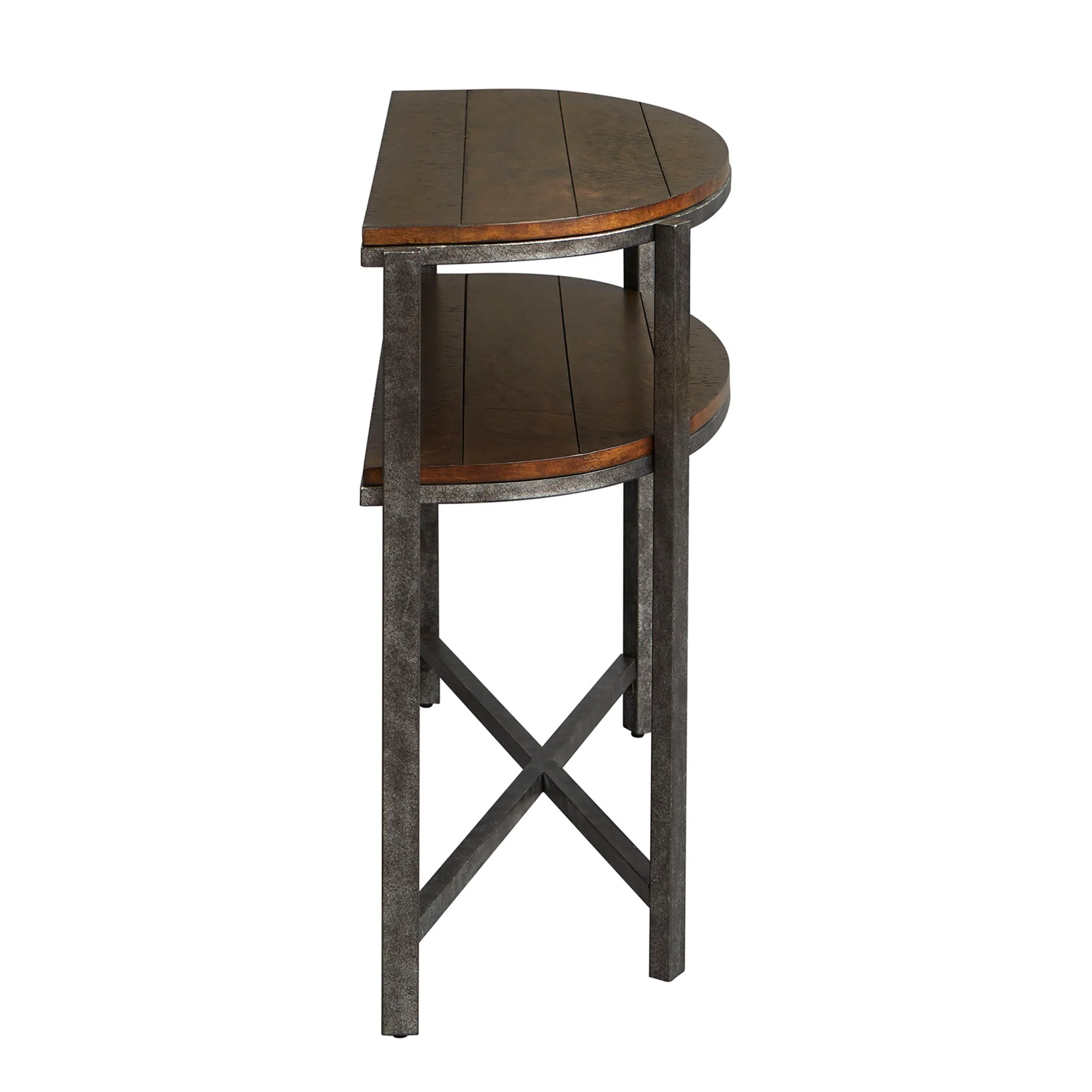 Breckinridge - Demilune Sofa Table - Dark Brown - Image 3