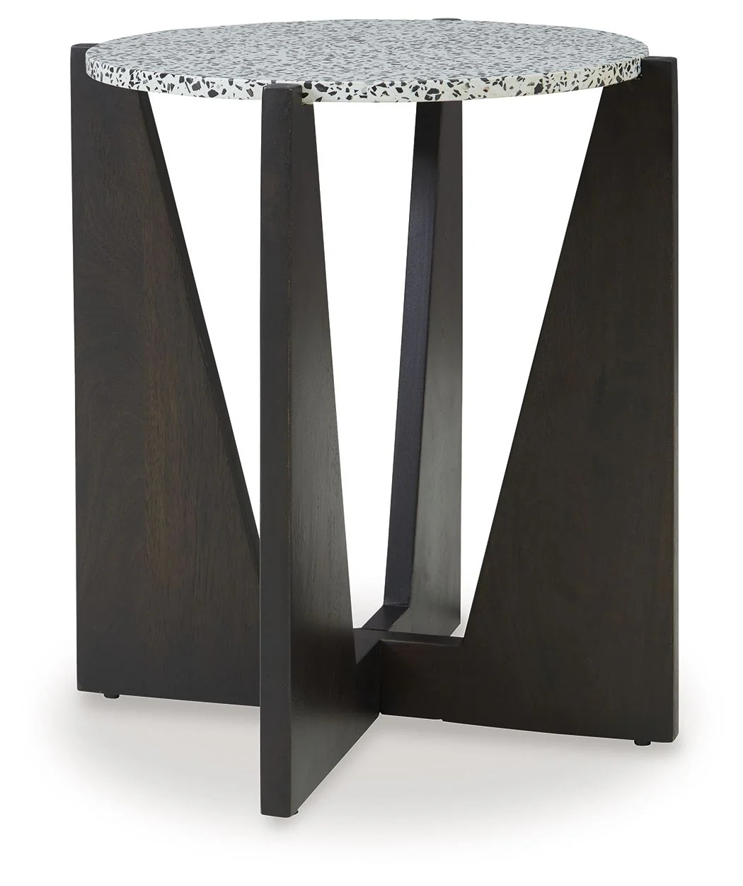 Tellrich – Accent Table – Black / White