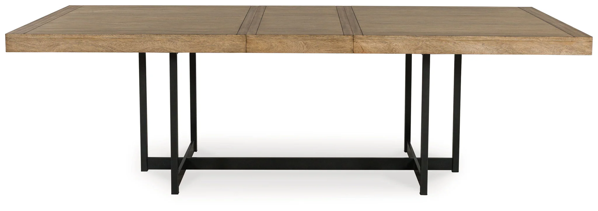 Tomtyn - Rectangular Dining Room Extension Table - Light Brown - Image 2