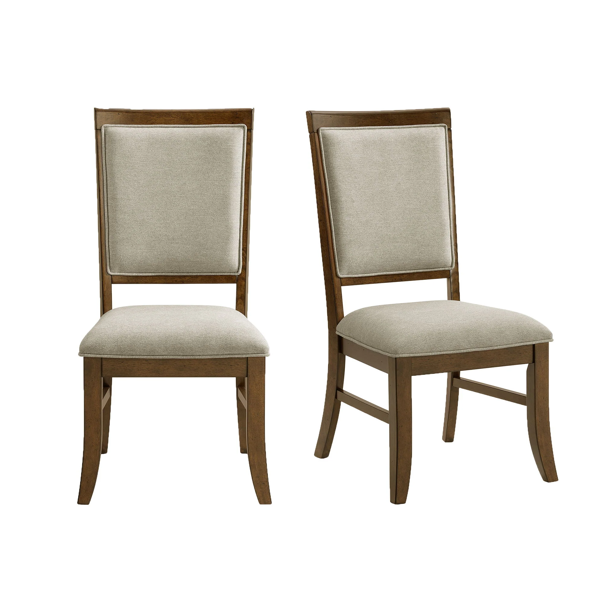 Phillipe - Dining Side Chair With Fabric (Set of 2) - Cherry And Gray - Image 1