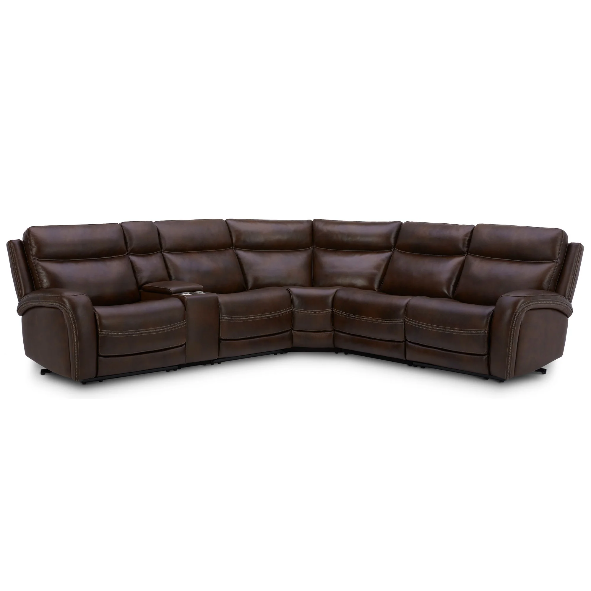 Blair - 6 Piece Sectional - Cognac - Image 3