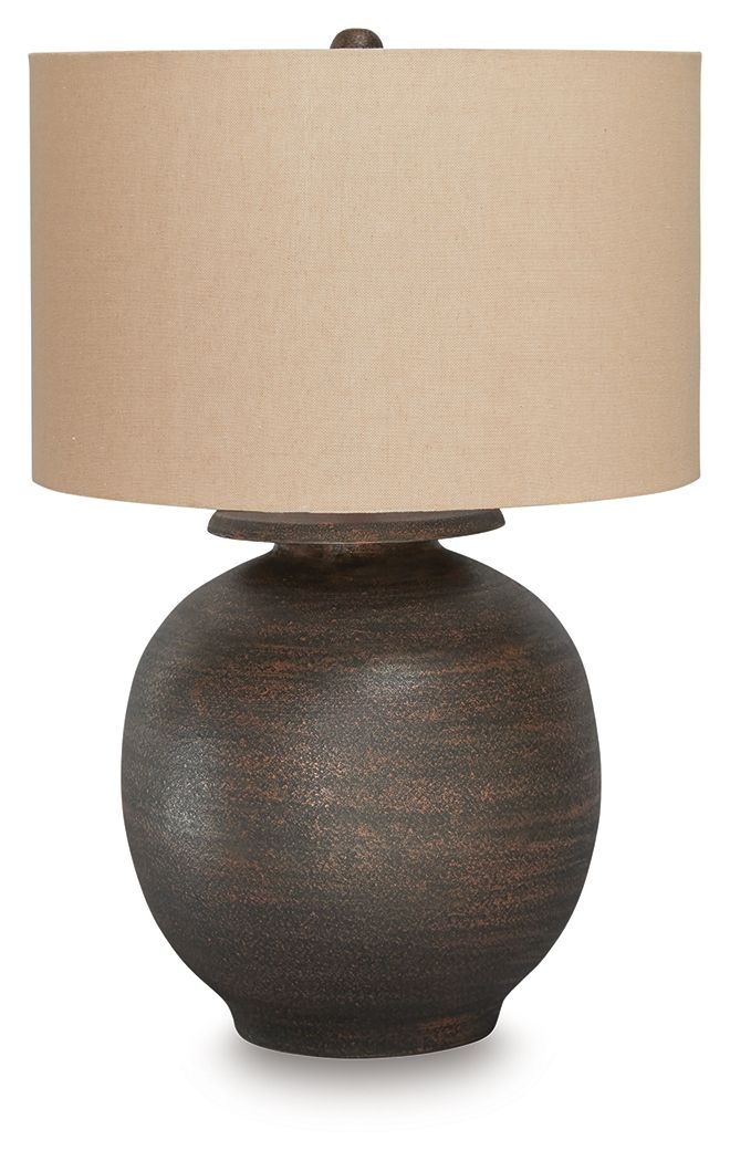 Carlenbury - Metal Table Lamp - Antique Brown - Image 1