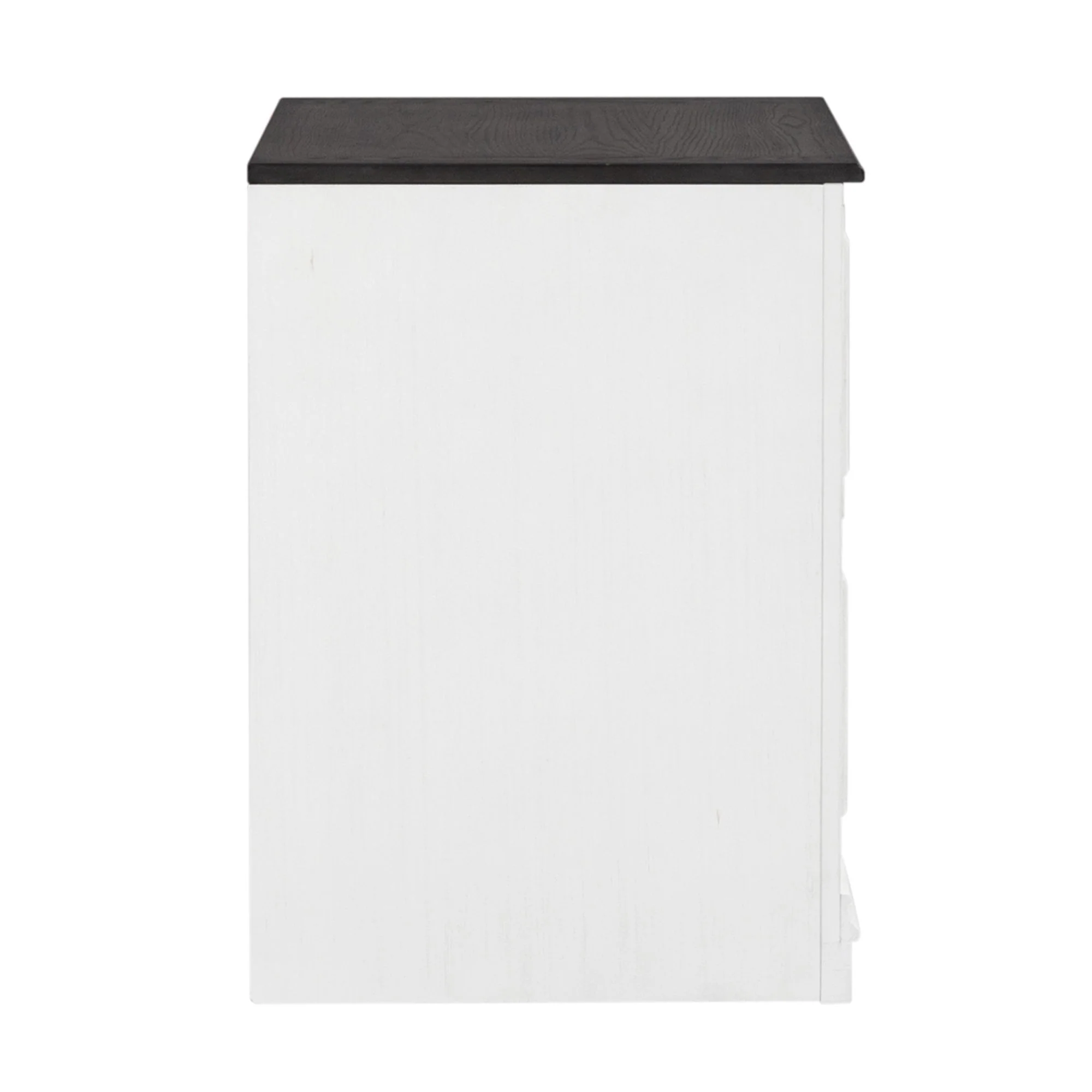 Allyson Park - Bunching Lateral File Cabinet - Wirebrushed White / Charcoal - Image 2