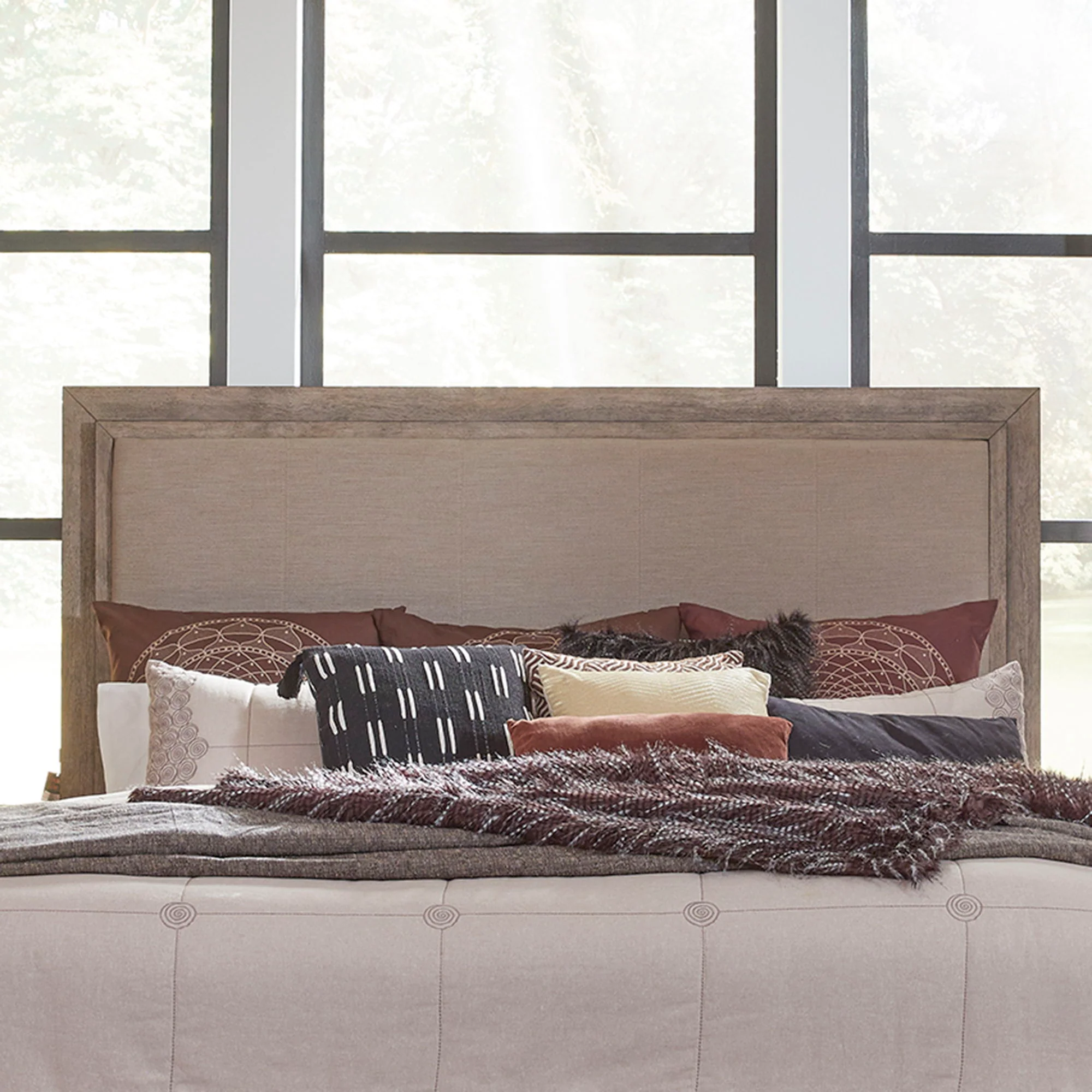 Canyon Road - Upholstered Panel Headboard With Lights - Image 3