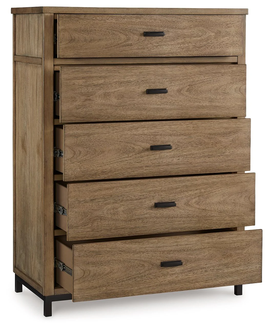 Tomtyn - Five Drawer Chest - Light Brown - Image 3