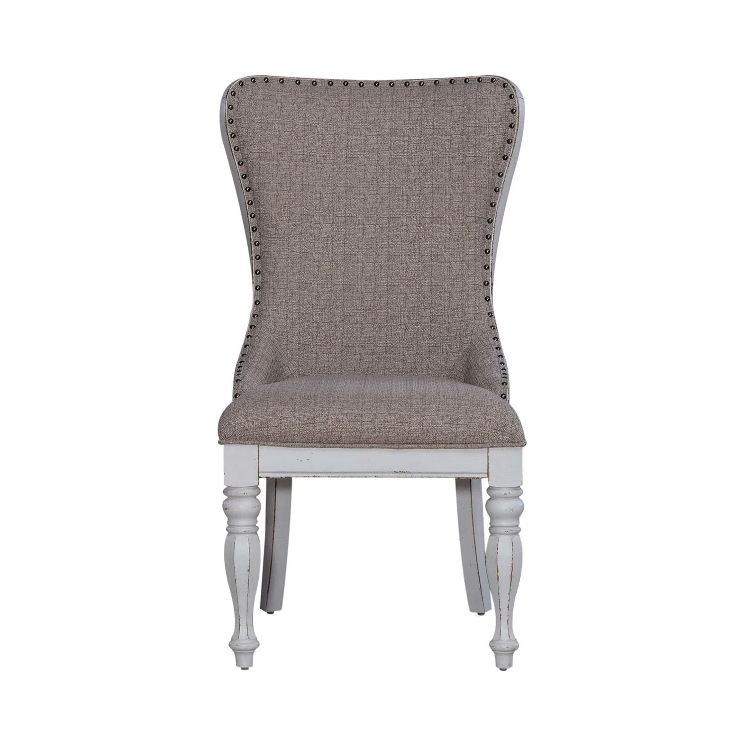 Magnolia Manor - Upholstered Wing Back Side Chair - Antique White - Image 3