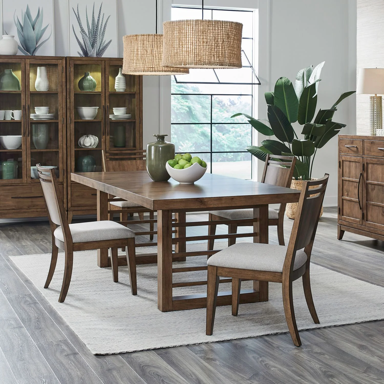 Shaker Lakes - Optional Double Pedestal Table Set - Image 1