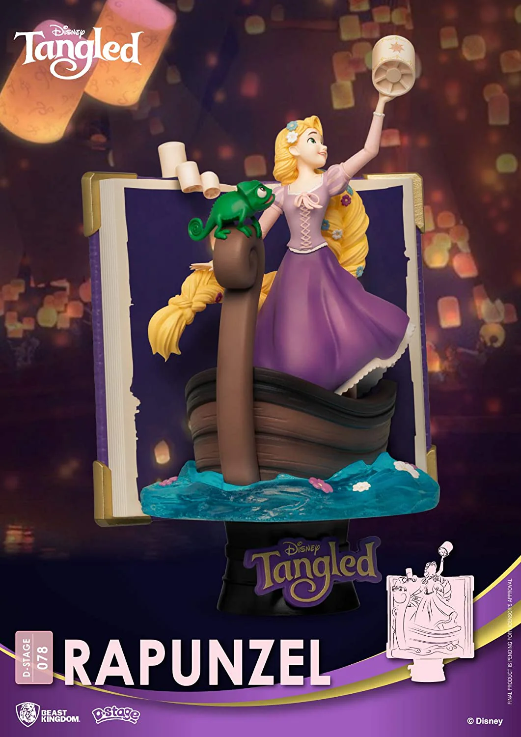 Beast Kingdom Disney Story Book Series: Rapunzel DS-078 D-Stage Statue - Image 2