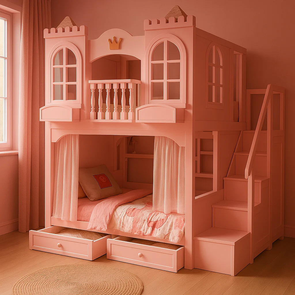 Royal Princess Castle Bunk Bed - Image 2