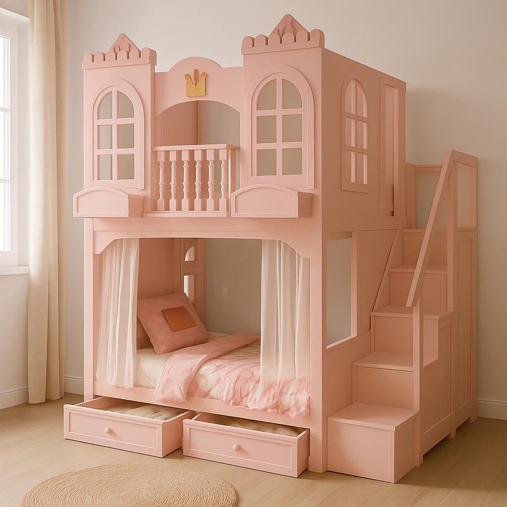 Royal Princess Castle Bunk Bed - Image 3