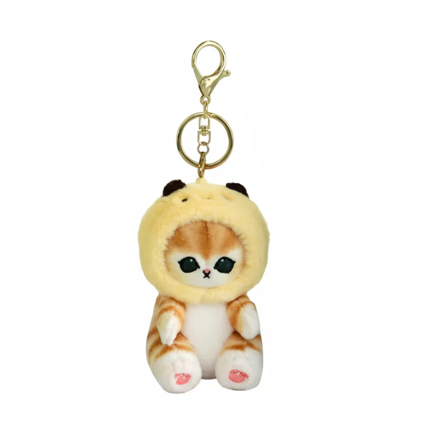 Mofusand Bee Cat Plush Keychain - Image 1