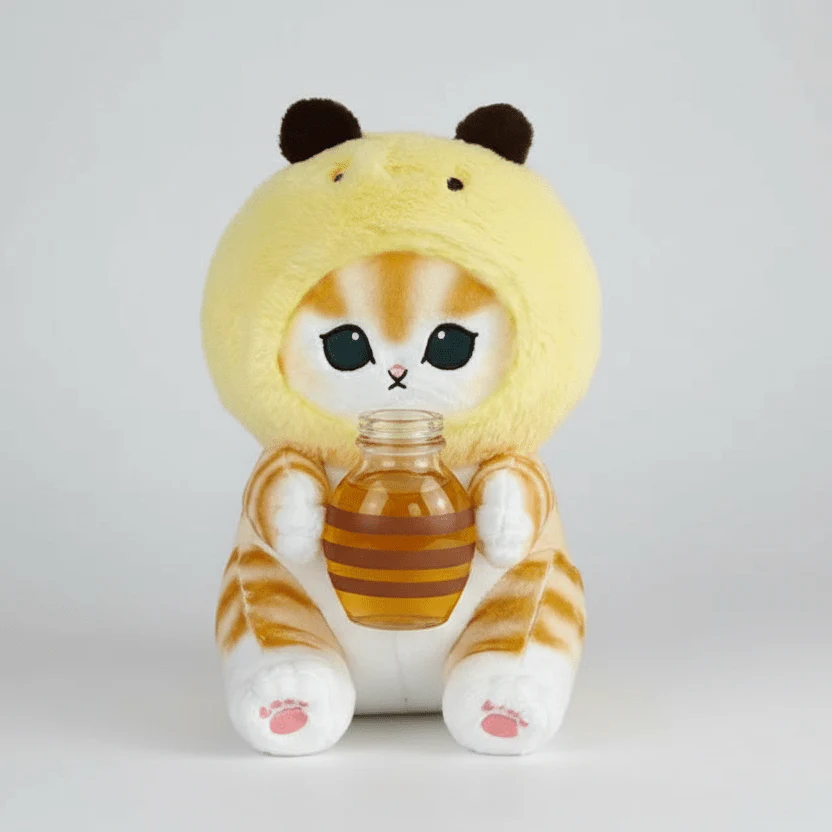 Mofusand Bee Cat Plush 12" - Image 2