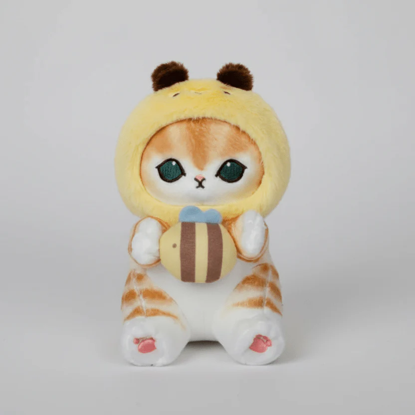 Mofusand Kawaii Bee Cat Plush 9" - Image 2