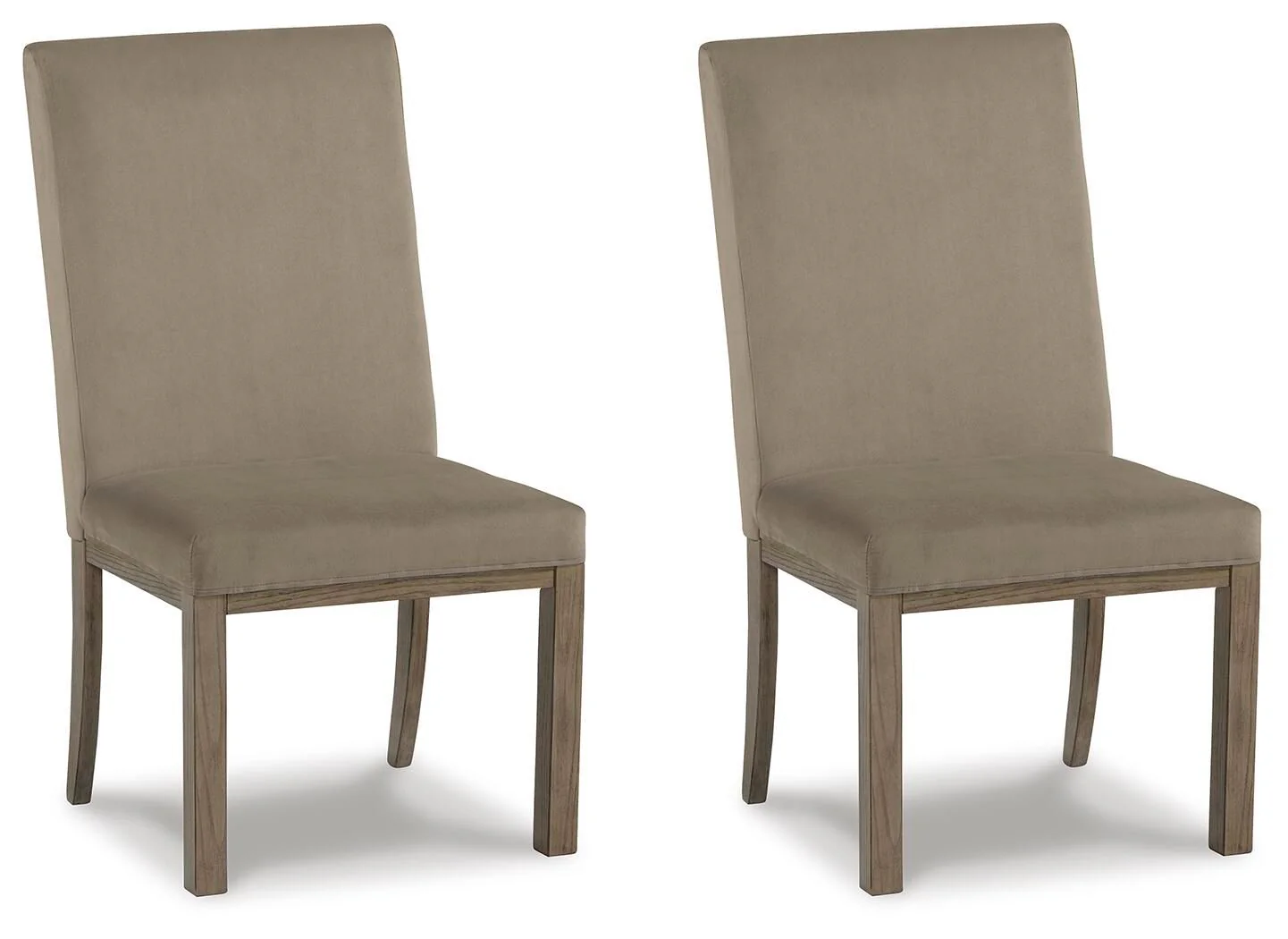 Chrestner – Dining UPH Side Chair (Set of 2) – Gray / Brown