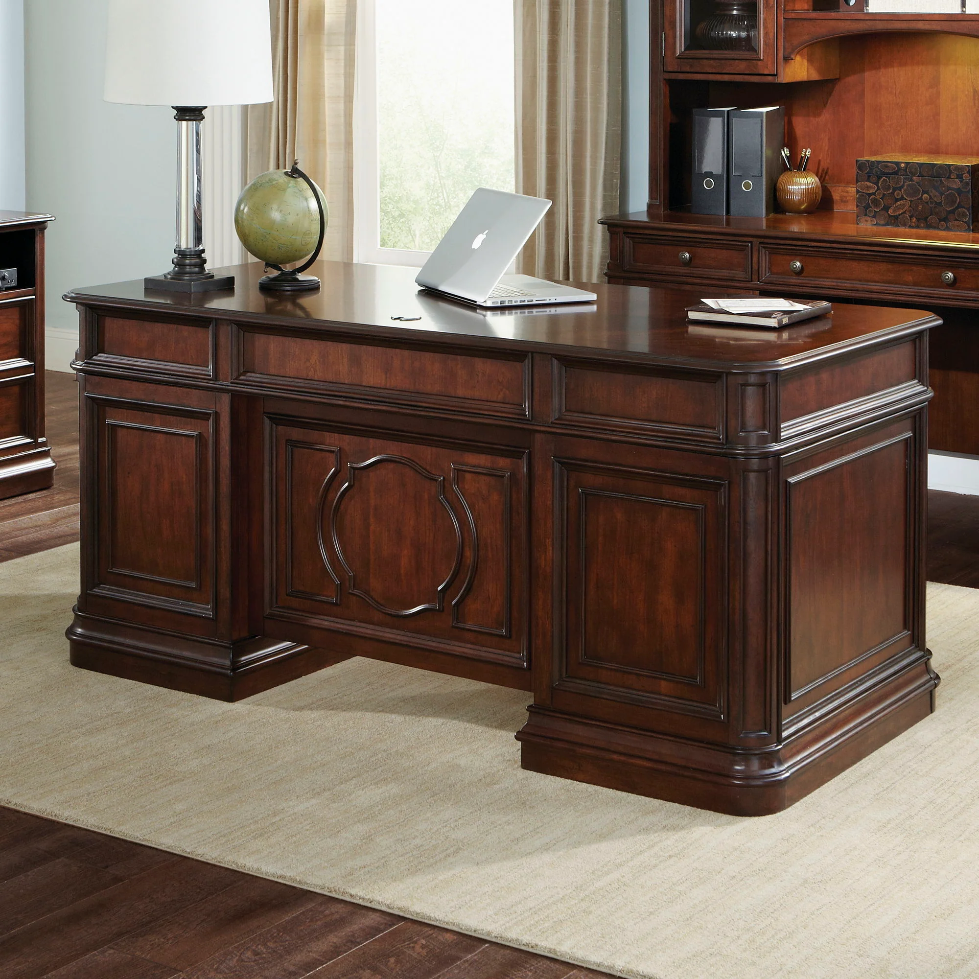 Brayton Manor - Jr Executive Desk - Cognac - Image 1