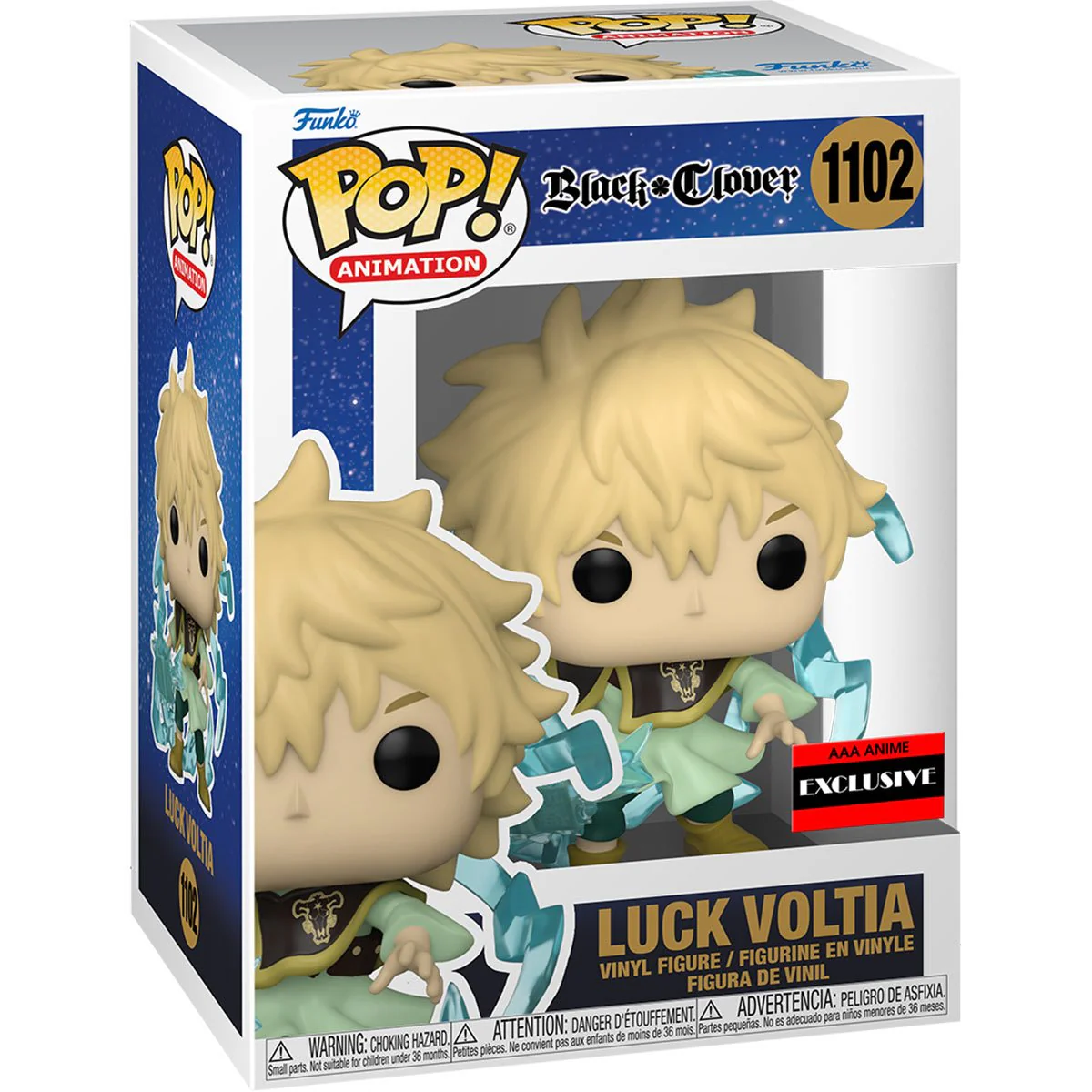 Funko Pop! Animation: Black Clover - Luck Voltia #1102 AAA Anime Exclusive - Image 2