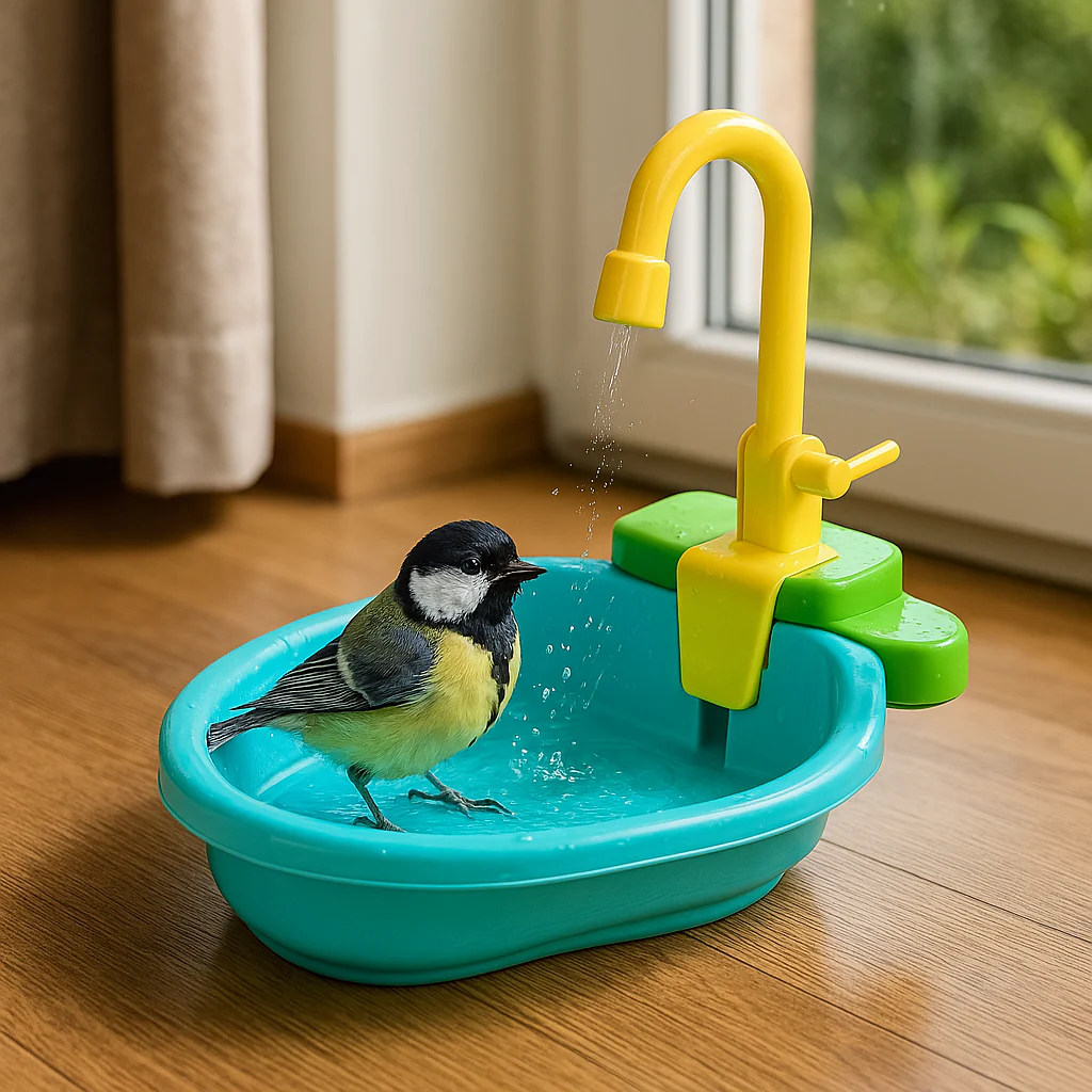 Automatic Flowing Water Bird Bath Fountain - Image 2