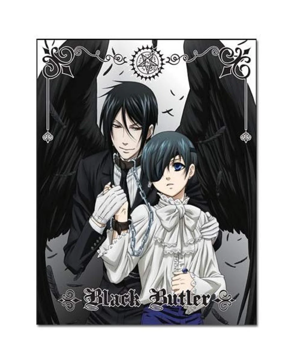 Black Butler – Sebastian and Ciel Black Wings Anime Throw Blanket