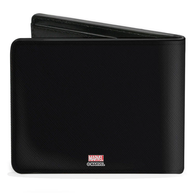 Black Panther Icon Outline Marvel Avengers Bi-Fold Wallet - Image 2