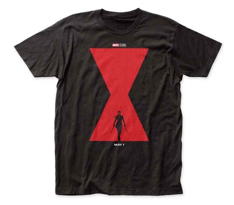 Black Widow Movie Widow Poster Marvel Adult T Shirt - Image 1