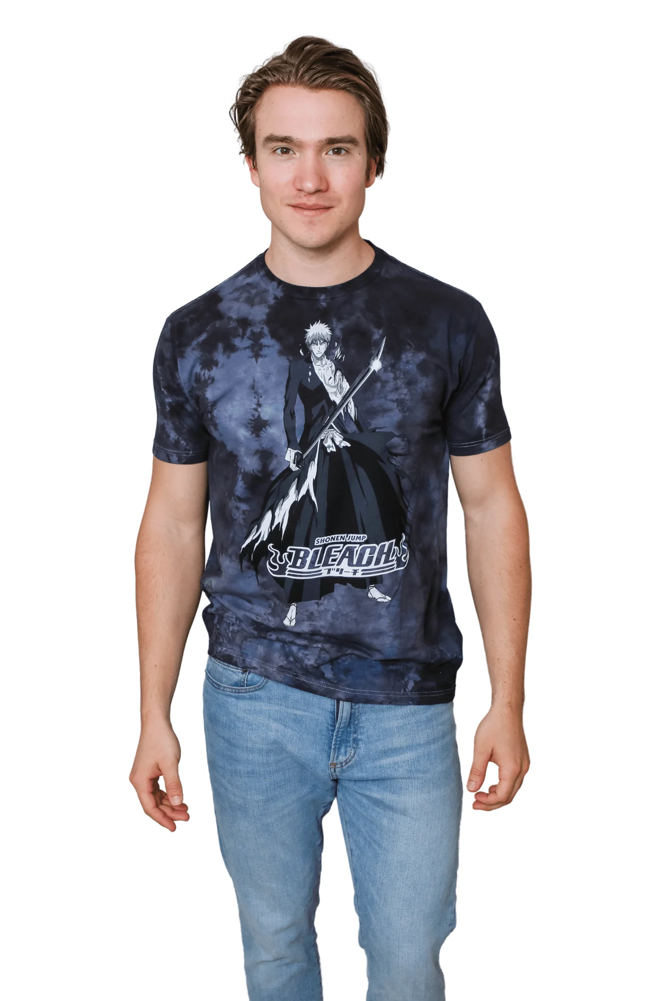 Bleach Kurosaki Ichigo Tensa Zangetsu Anime Officially Licensed Adult T-Shirt - Image 2